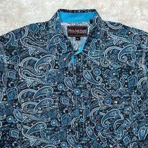 Blue Paisley Long sleeve